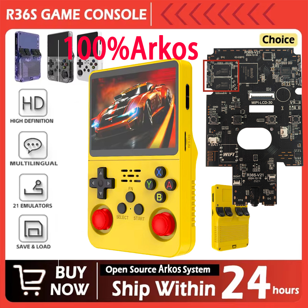 Retro Handheld Game Console R36S - R36S Neue 100% Arkos System Retro-Spielekonsole