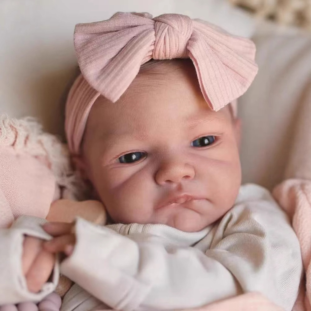 Reborn Baby Doll Silicone Realistic - 48CM Reborn Silikonpuppen August Awake Komplett