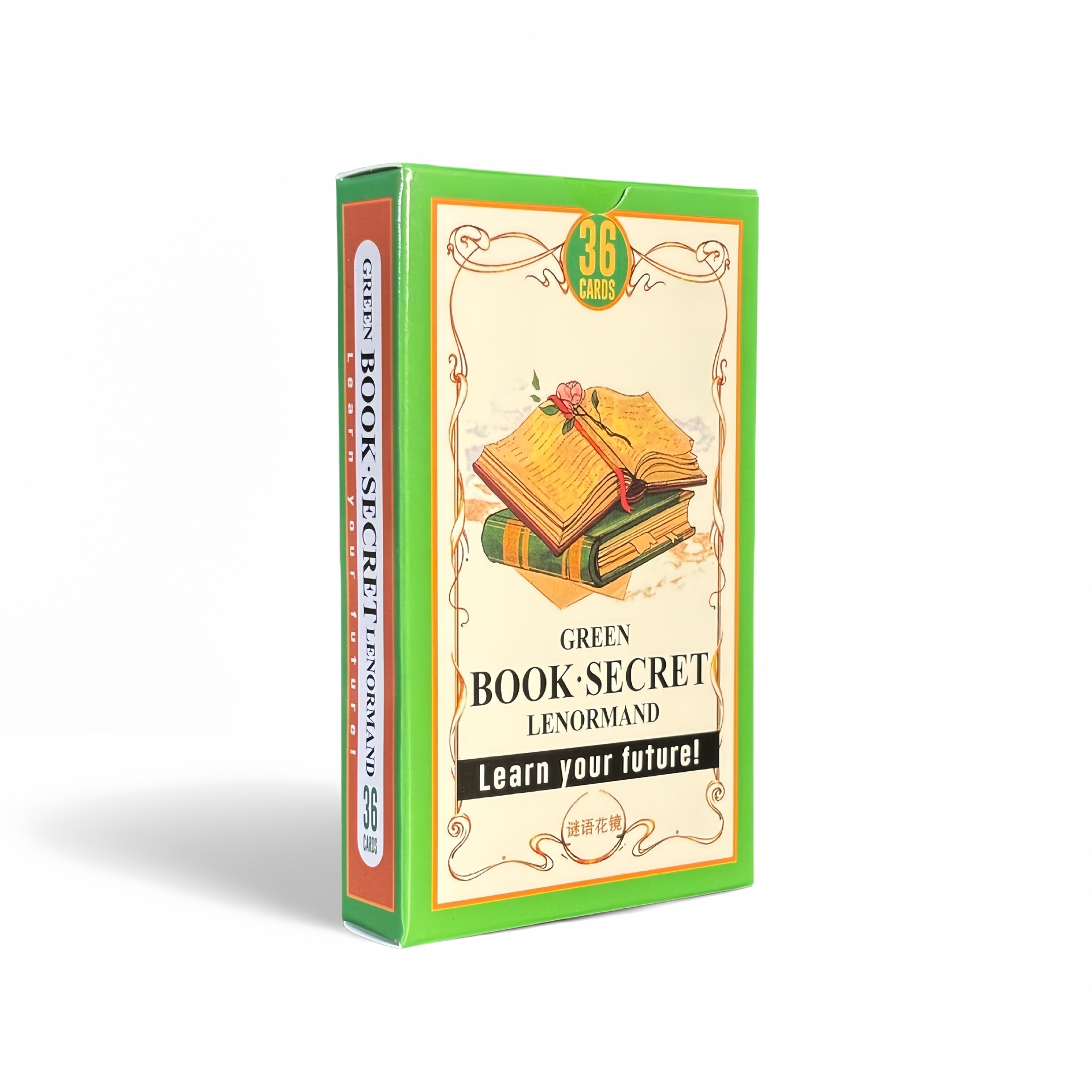 Tarot Cards Deck With Guidebook - Green Book Secret Lenormand Orakelkarten 36