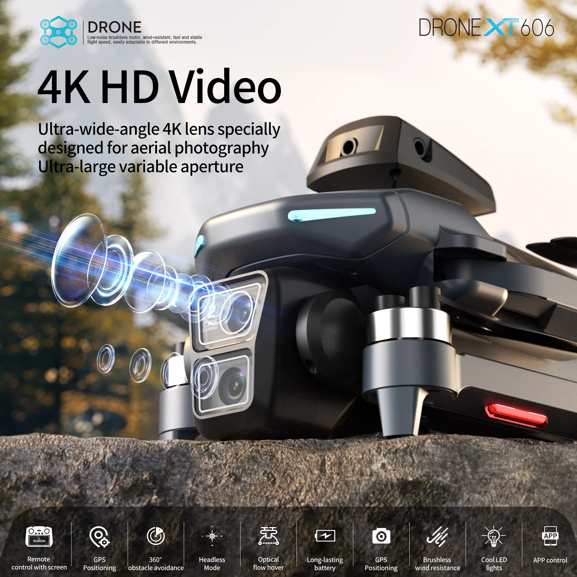 Original XT606 Drohne Professi – Fpv Brushless Rc Drone 4K Bewertung und Preis