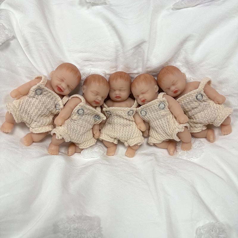 5 teile/satz 4 zoll Handgemach – Reborn Baby Doll Silicone Realistic Bewertung und Preis