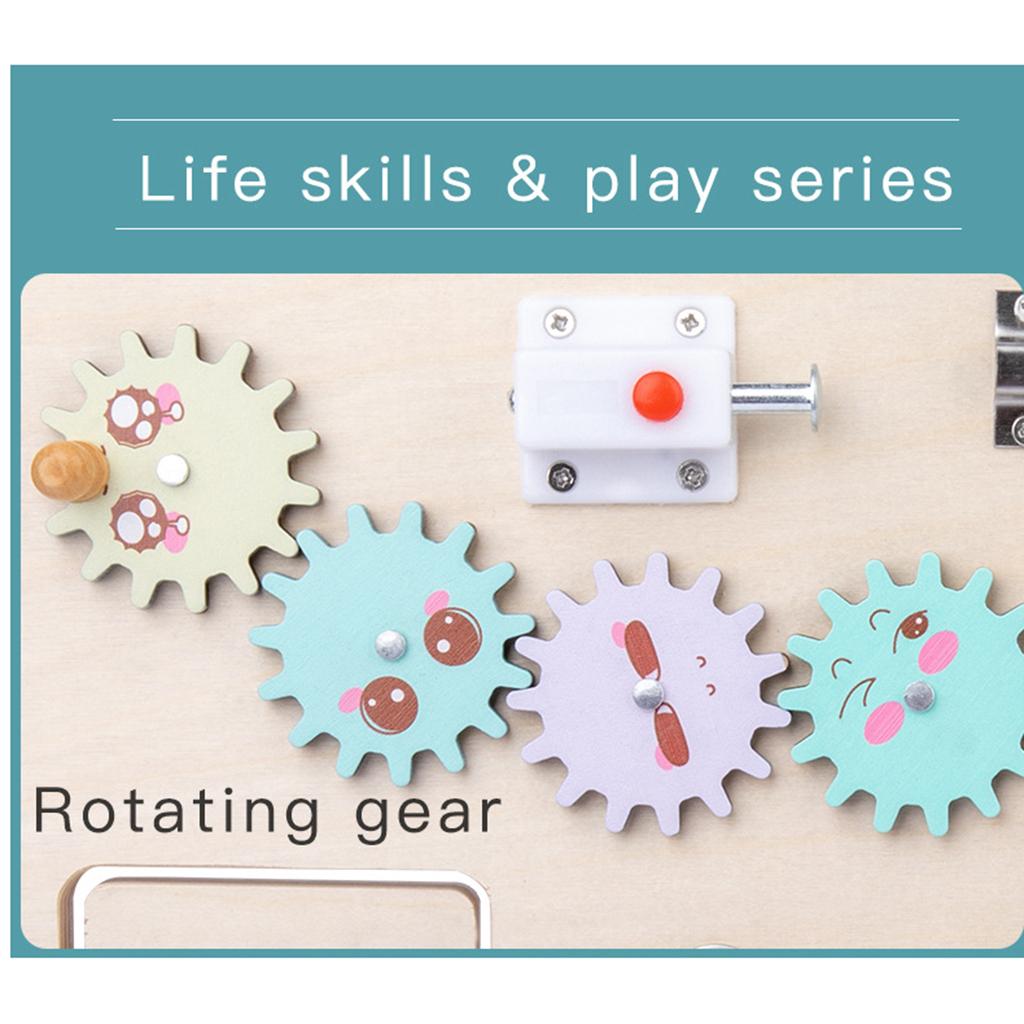 Aktivitätsbrett für Kleinkinde – Montessori Wooden Busy Board Toddler Bewertung und Preis