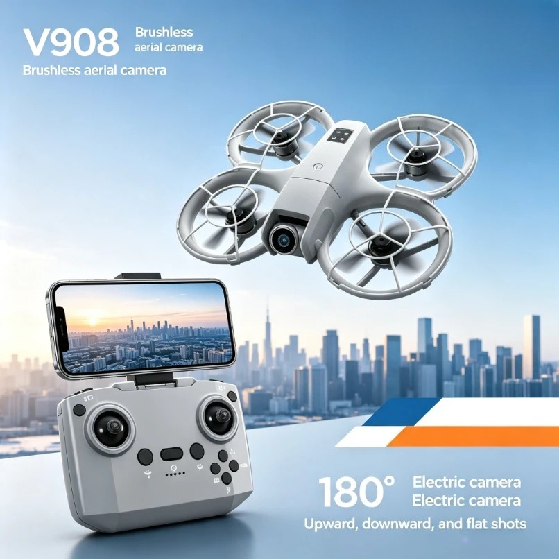 Original V908 Faltbare GPS-Dro – Fpv Brushless Rc Drone 4K Bewertung und Preis