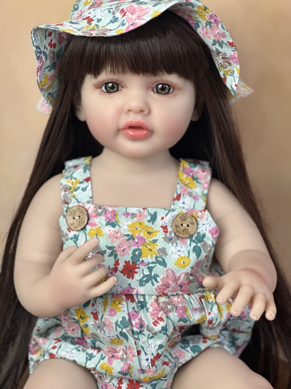 22 Zoll kuscheliges Ganzkörper – Reborn Baby Doll Silicone Realistic Bewertung und Preis